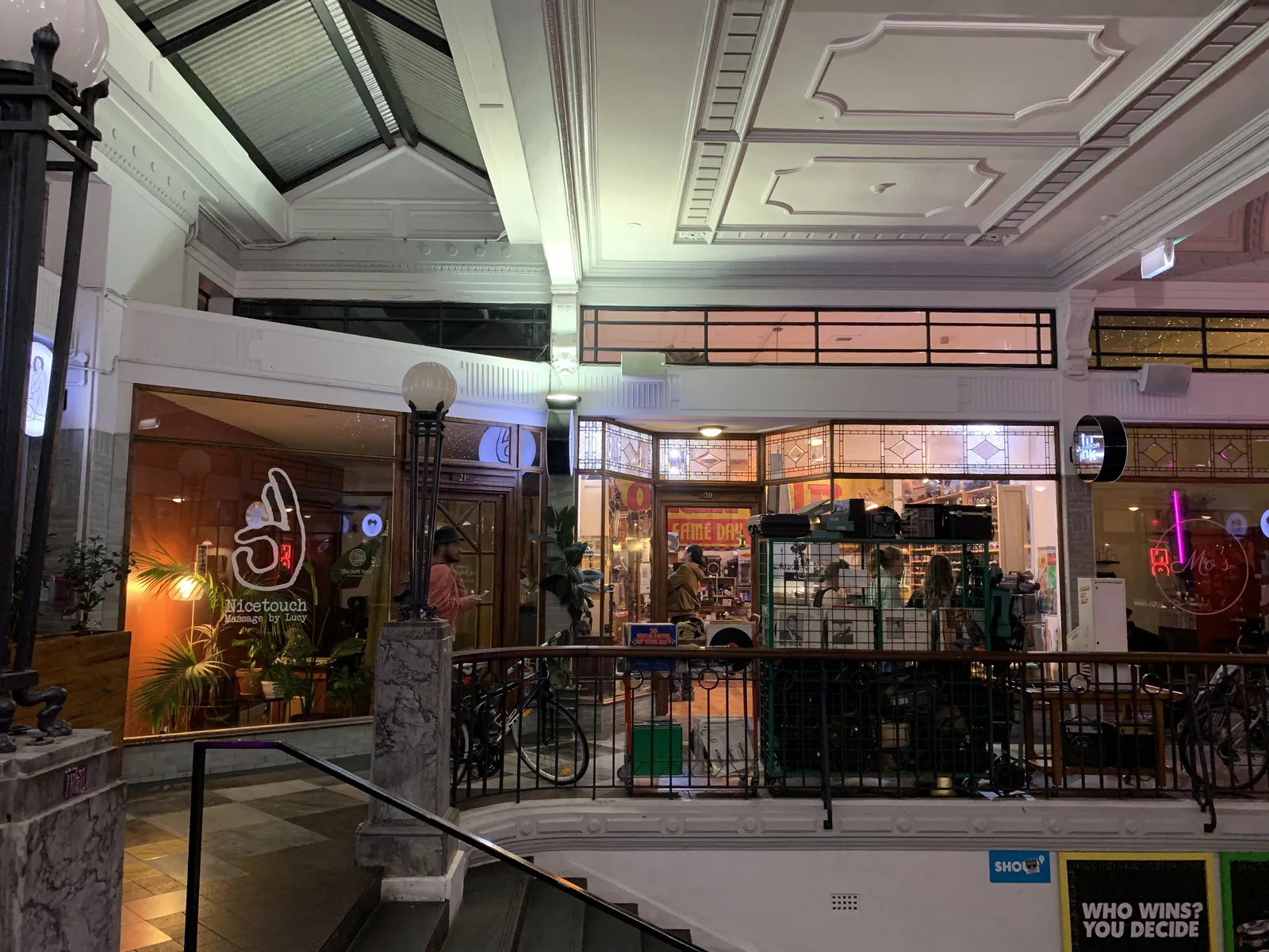 Detail inside St Kevin's Arcade