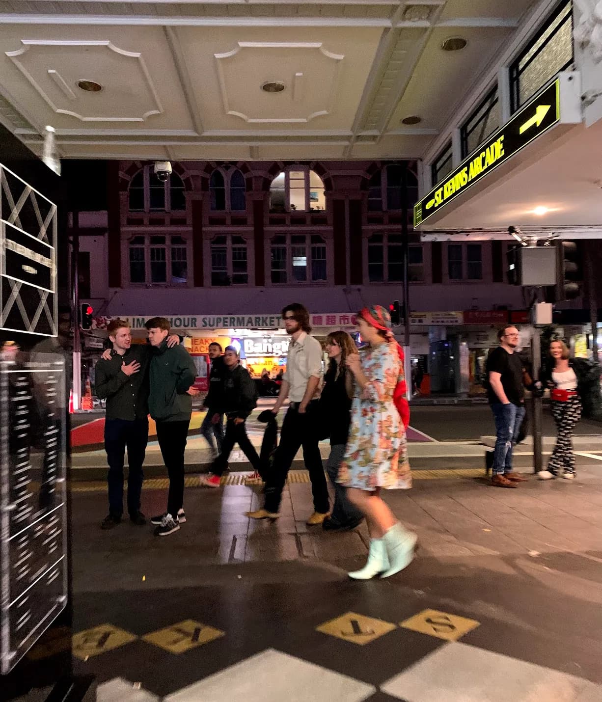 People gathered in St Kevin's Arcade